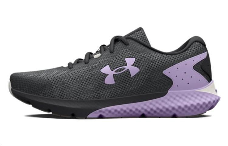 (WMNS) Under Armour Charged Rogue 3 Knit 'Jet Grey Nebula Purple' 3026147-101