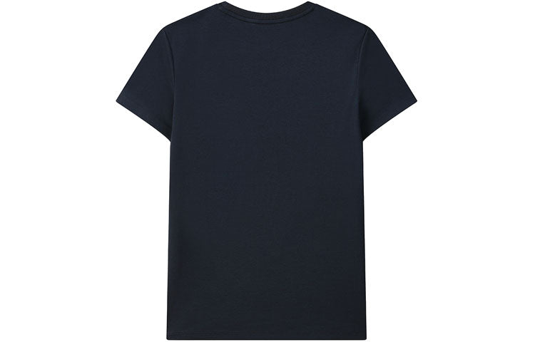 (WMNS) FILA Alphabet Printing Round Neck Short Sleeve Blue F11W122113F-NV