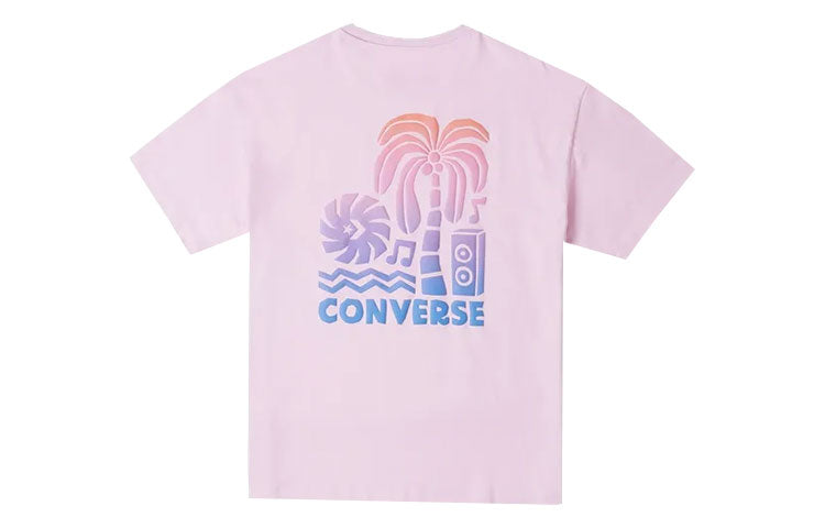 (WMNS) Converse Music Festival T-Shirt Asia Sizing 'Stardust Lilac' 10026375-A02