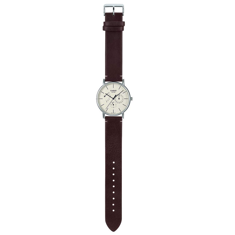 CASIO Male DRESS Japan / South Korea Fashion Sports Brown Analog MTP-E320L-5EVDF