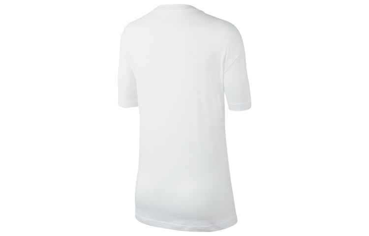 (WMNS) Nike Sportswear Alphabet logo Short Sleeve 'White' CK4381-100