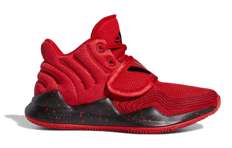 (GS) adidas Deep Threat J Red/Black FX3558