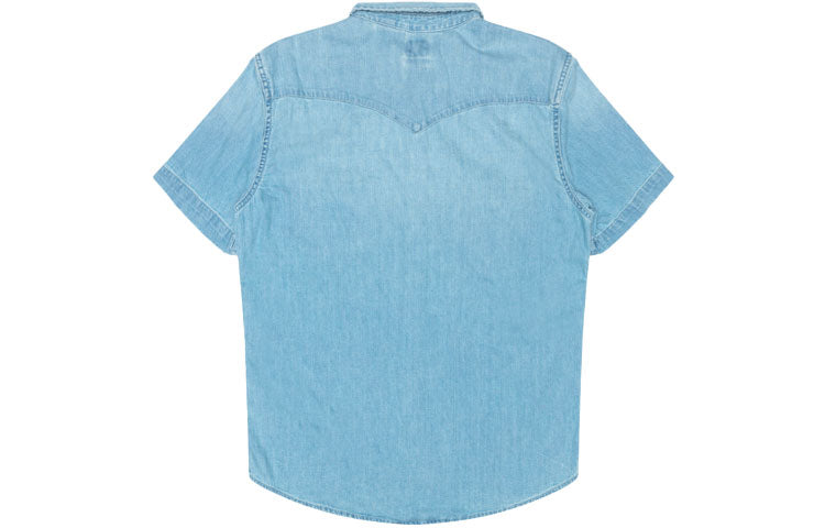 Men's Levis Pocket Denim Short Sleeve Shirt Denim 86626-0001