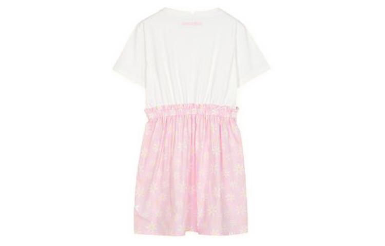 (GS) Skechers Graphic Dress 'White Pink' L222G075