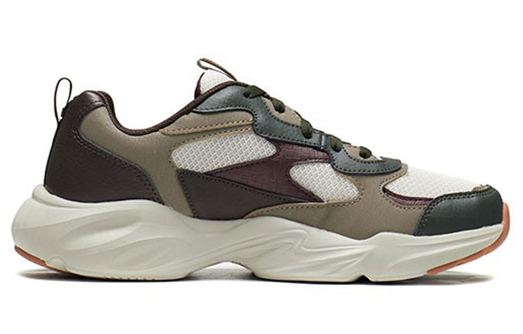 Skechers D'Lites 'Brown White Green' 51936-BRMT