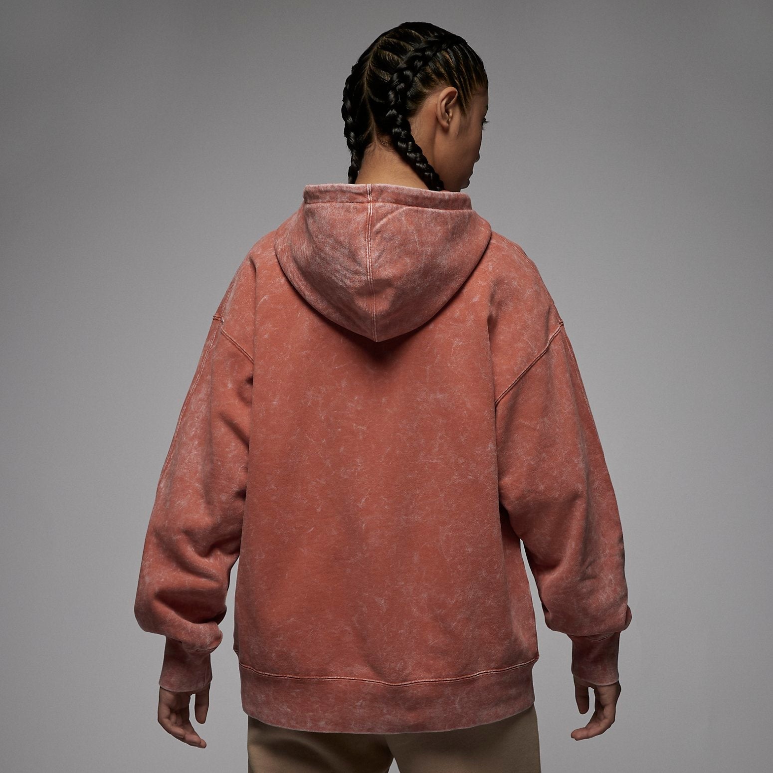 (WMNS) Air Jordan Flight Fleece Hoodie 'Rust' DX0443-812