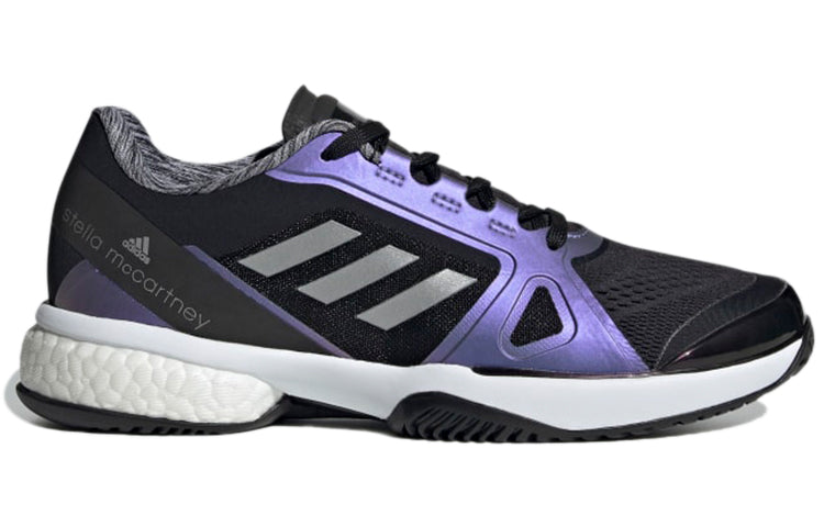 (WMNS) adidas Stella McCartney x Court 'Black Silver Metallic' G55657