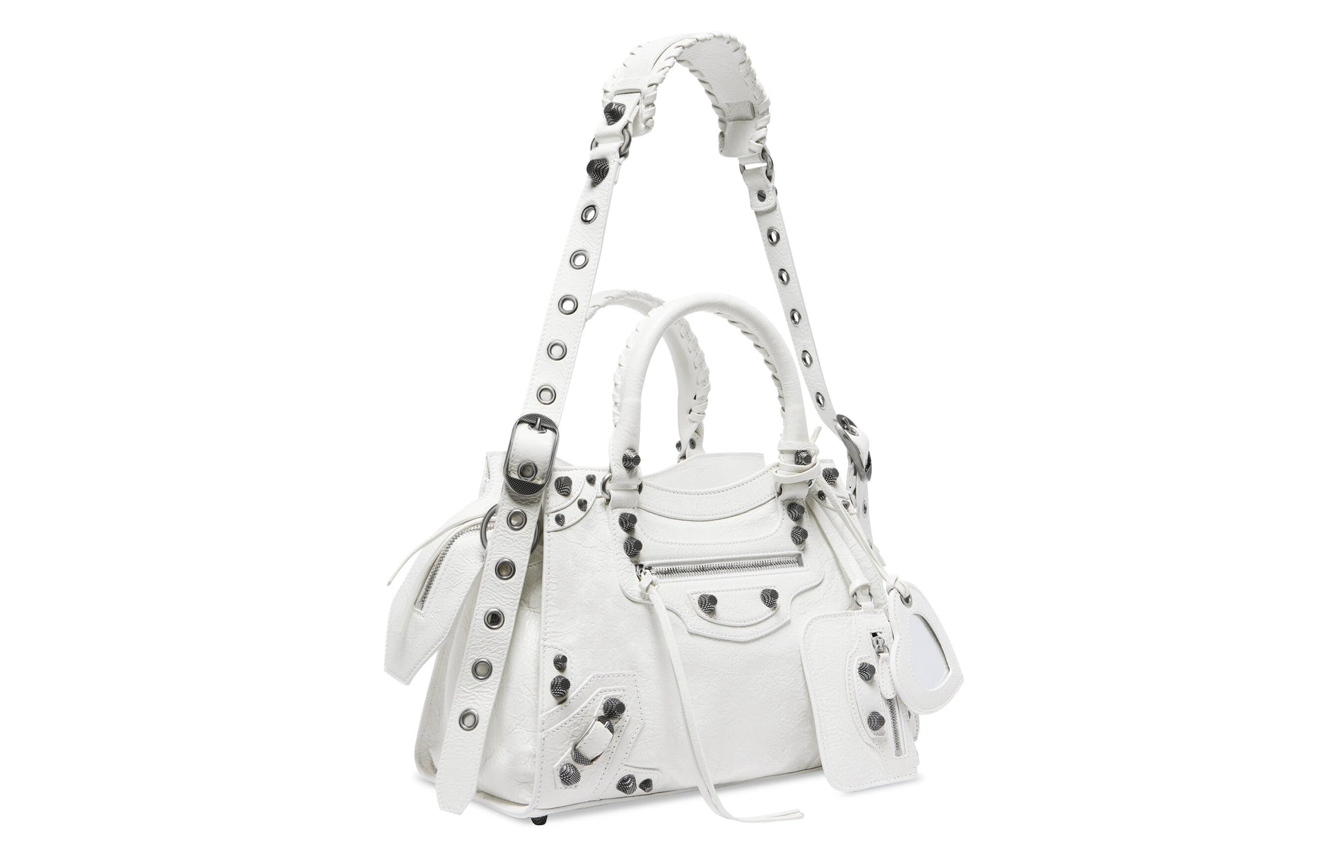 (WMNS) Balenciaga Neo Cagole City Small Handbag 'Optic White' 736046210B09104