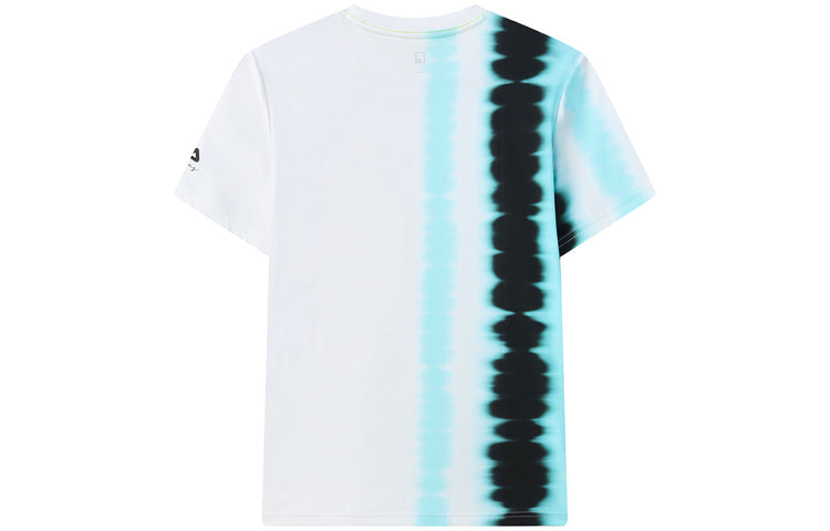 FILA Gradient Printing Round Neck Short Sleeve White A11M121107F-WT