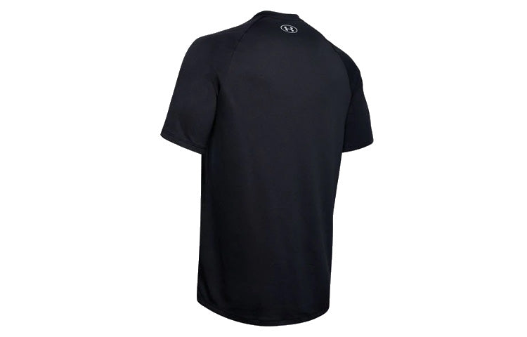 Men's Under Armour Tech 2.0 Training Sports Printing Short Sleeve Black 1353185-001