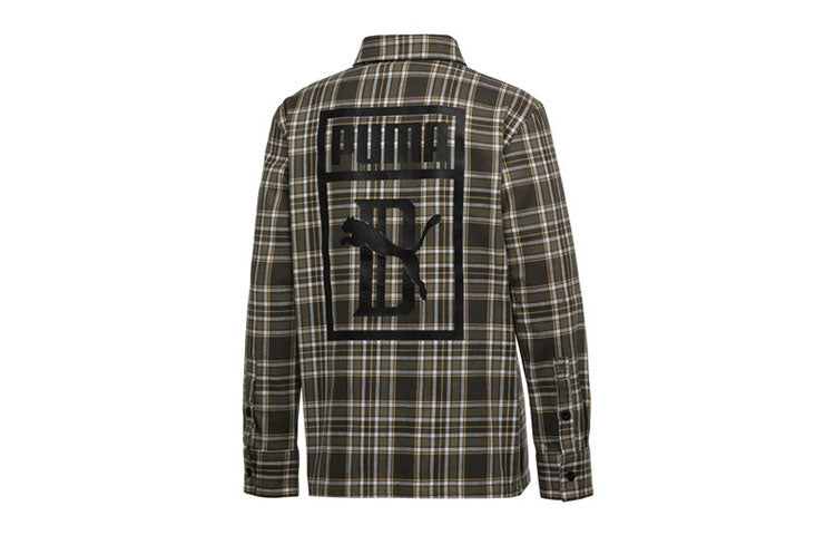 PUMA X Big Sean Check Shirt 'Green' 577035-01