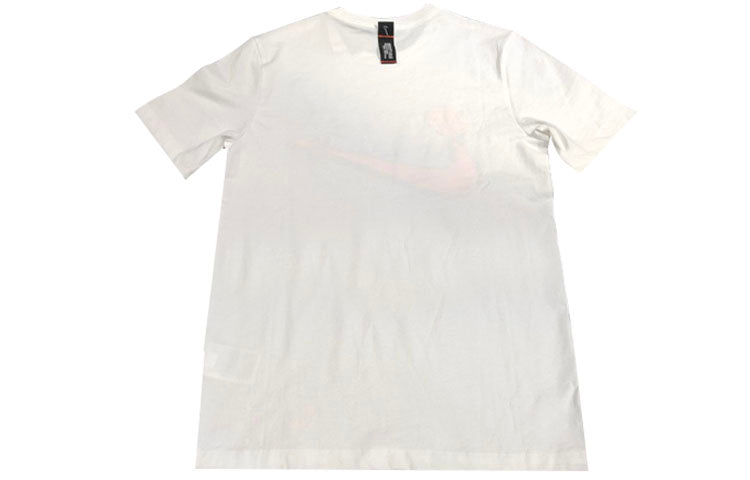 Nike Alphabet logo Printing Short Sleeve White CD1307-100
