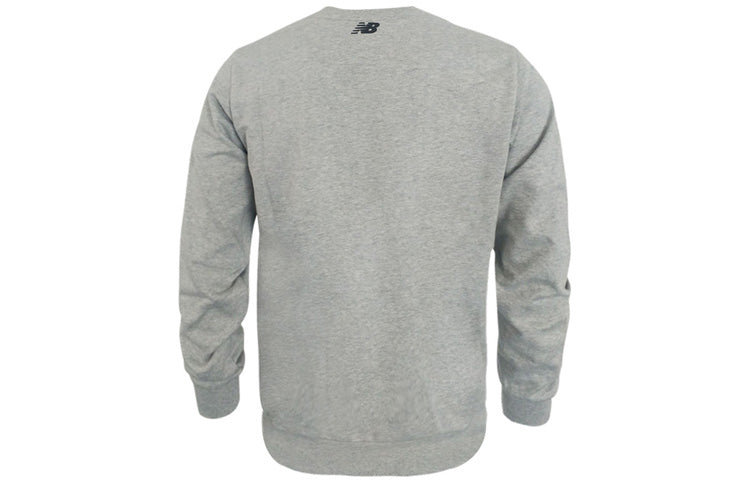 New Balance Men's New Balance Athleisure Casual Sports Knit Round Neck Pullover Gray NC91E041-GR