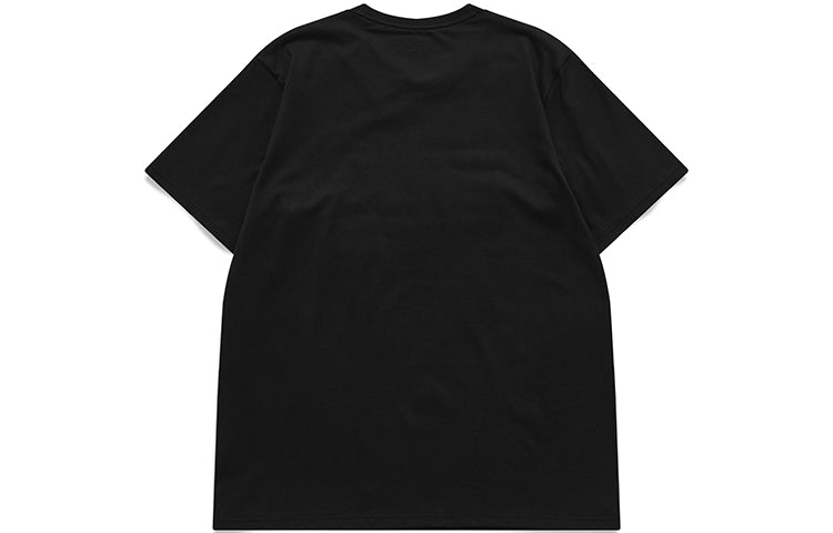 Men's FILA FUSION Logo Printing Casual Round Neck Short Sleeve Carbon Black T-Shirt T51M829150D-BK