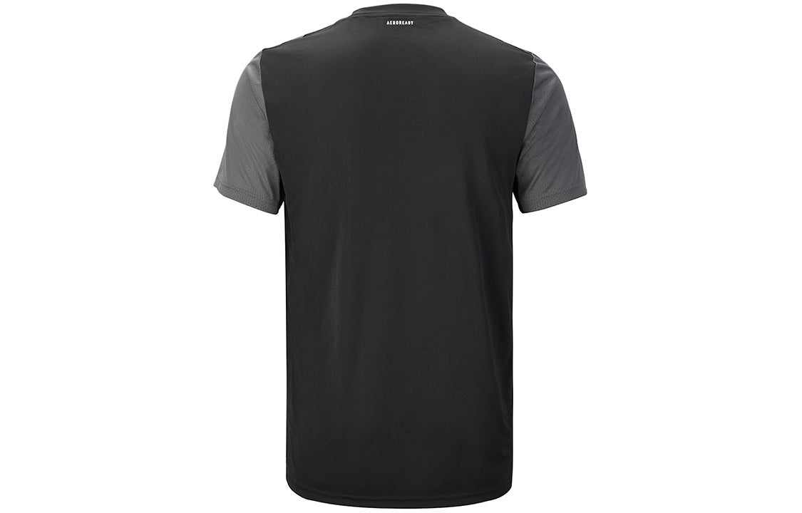 adidas Tennis Casual Sports Round Neck Short Sleeve Black GL5453
