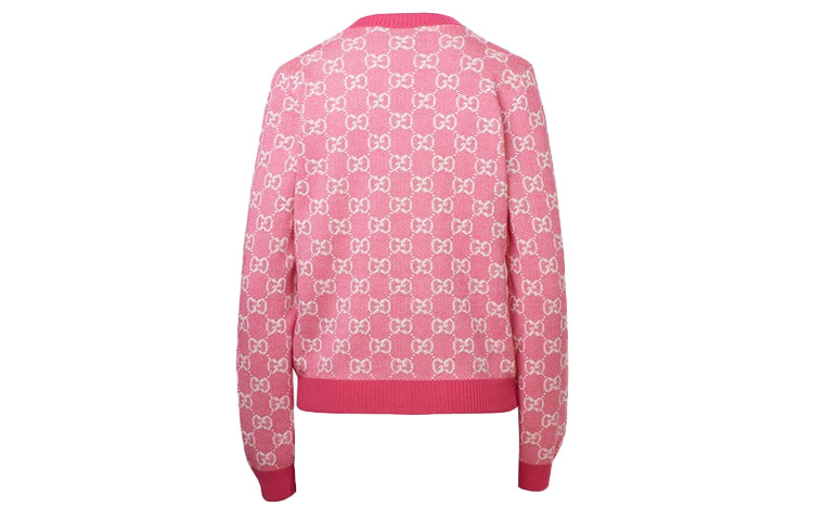 (WMNS) Gucci Full Cotton Wool Cardigan For Pink 629452-XKBHQ-5016