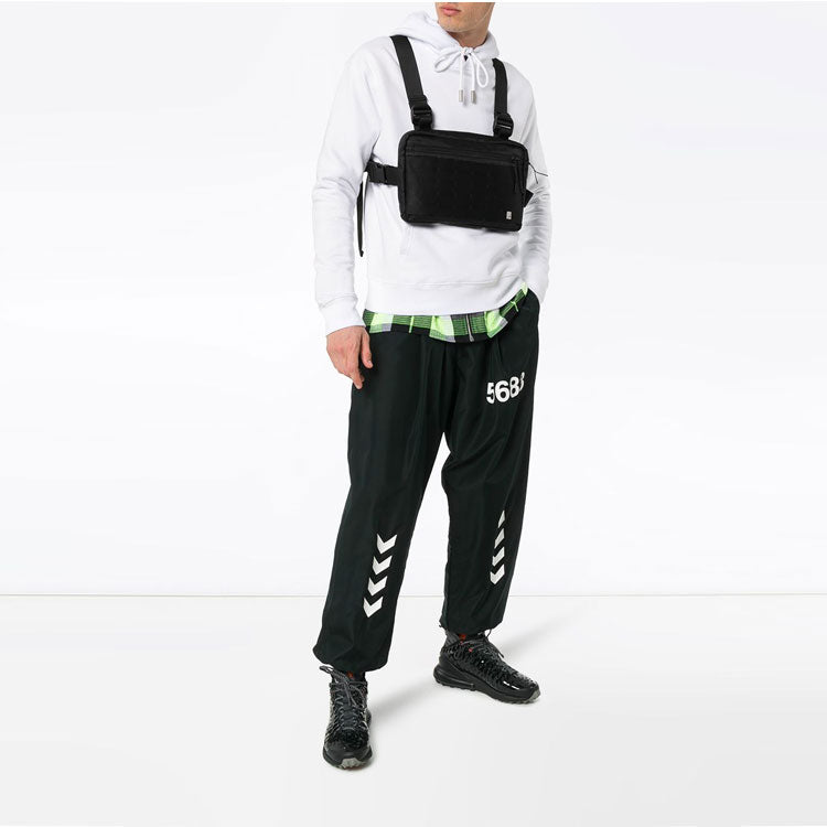 Off-White SS19 Printing Drawstring Printing Cotton Fleece Men White OMBB034S19D250220110