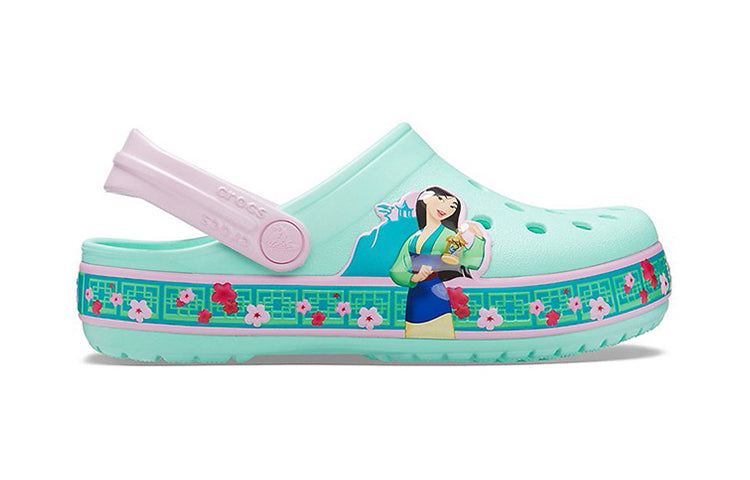 Crocs Funny Pattern Small Crocs Outdoor Sports Big Boys Mint Green Sandals 206155-3P7