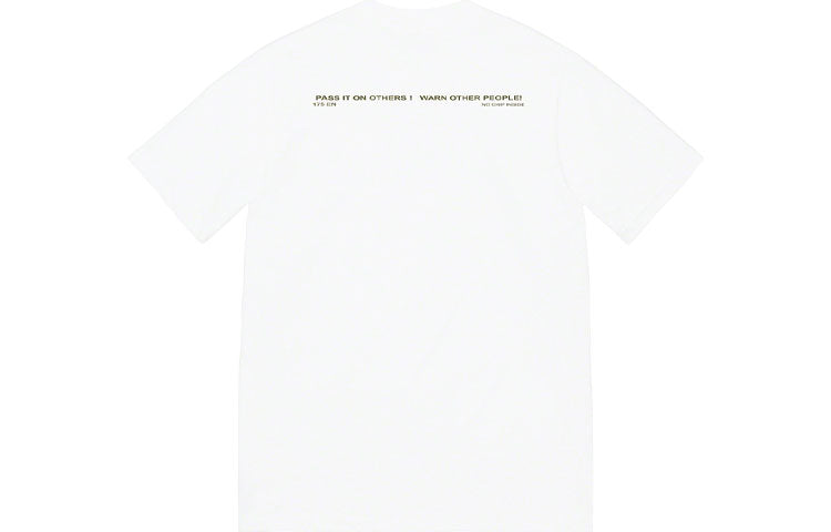 Supreme FW22 Warning Tee T SUP-FW22-022-WHI
