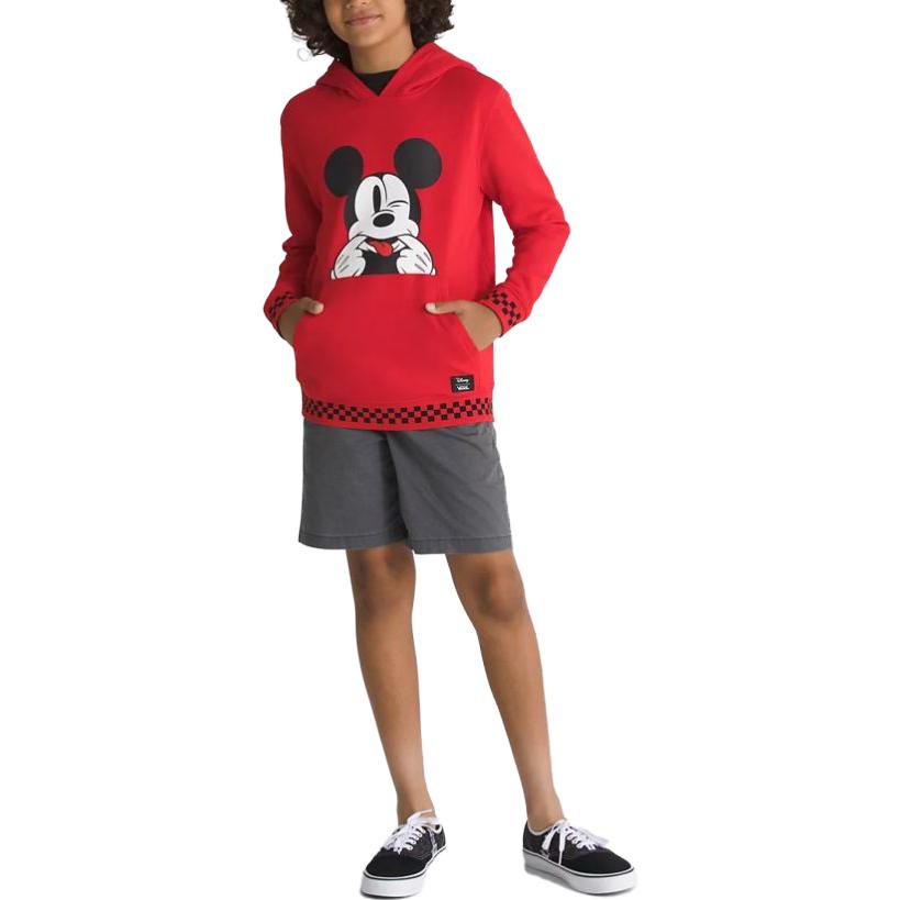 (GS) Vans x Disney Funhouse 100 Pullover Hoodie 'Red White Black' VN000G02IZQ