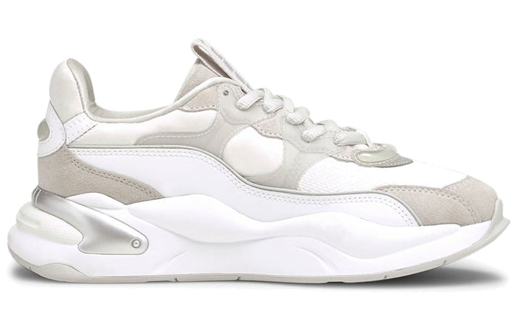 (WMNS) PUMA Rs-2K Metallic Sports Running Shoes For White/Grey 375134-02