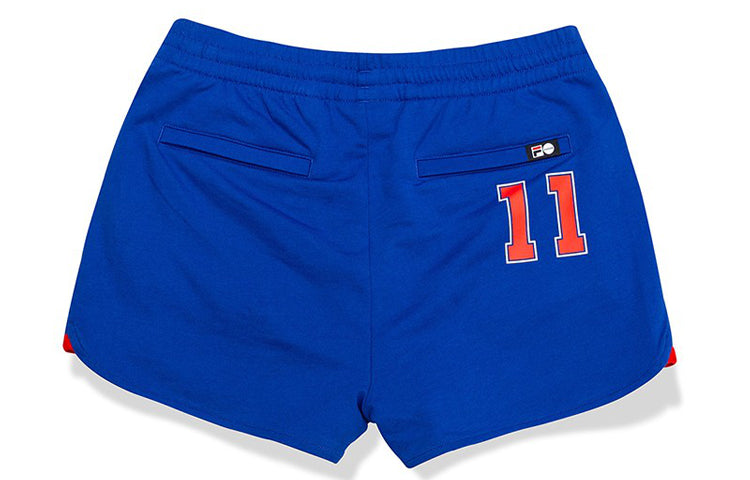 (WMNS) FILA Contrasting Colors Numeric Printing Sports Shorts Blue T11W022603F-BU