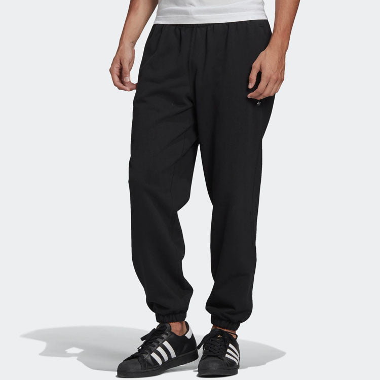 adidas originals Casual Loose Bundle Feet Elastic Waistband Sports Pants Black GN3379