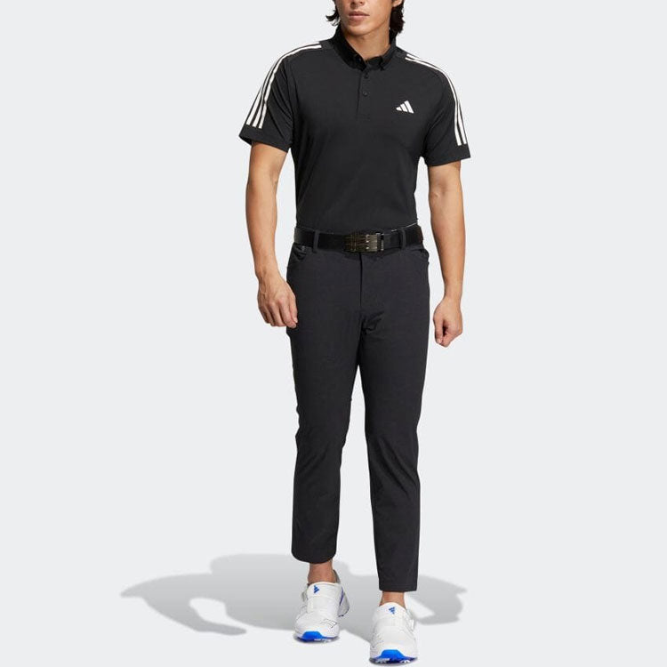adidas 3-Stripes Short-Sleeved Stretch Botton-Down Shirt HT6862