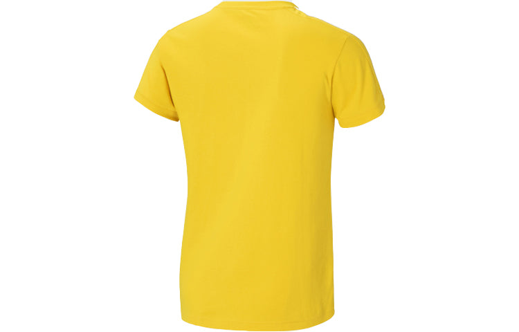 adidas neo M Frt Tee Casual Sports Round Neck Short Sleeve Yellow GJ5411