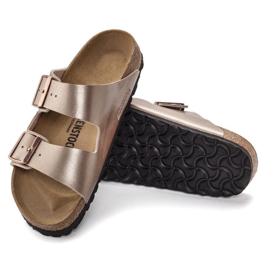Birkenstock Arizona Birko-Flor Narrow Fit Sandals 'Copper' 1023960