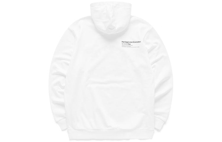 (WMNS) Fila FUSION Casual Sports Printing Embroidered Pattern Hoodie White T11M111213F-WT