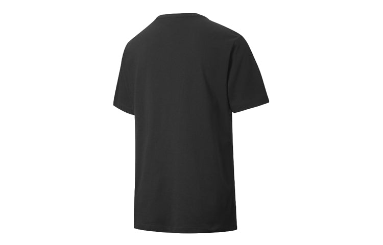 (WMNS) PUMA Graphic Printing Round Neck Short Sleeve Black 576443-51