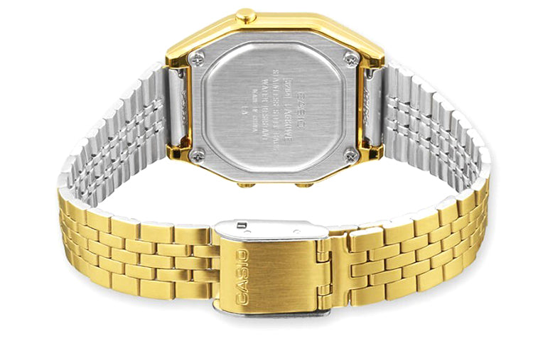 CASIO Vintage Series Waterproof Quartz Unisex Mens Gold Digital LA680WEGA-9CEF