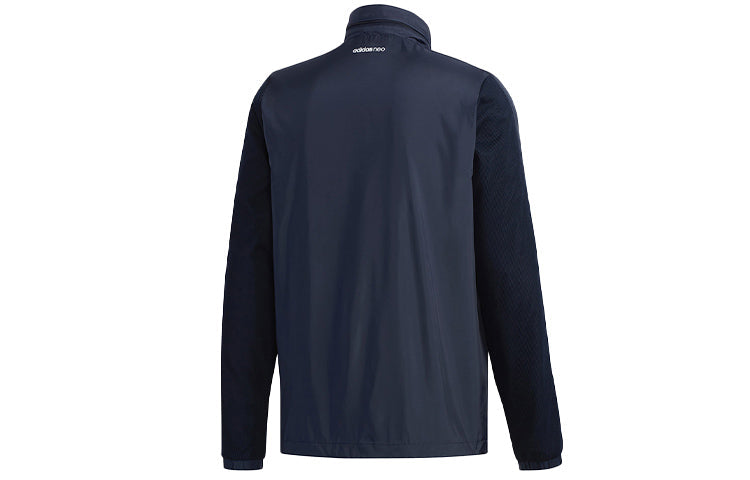 adidas neo M CS 3S WB Casual Sports hooded Windproof Jacket Blue DW8119