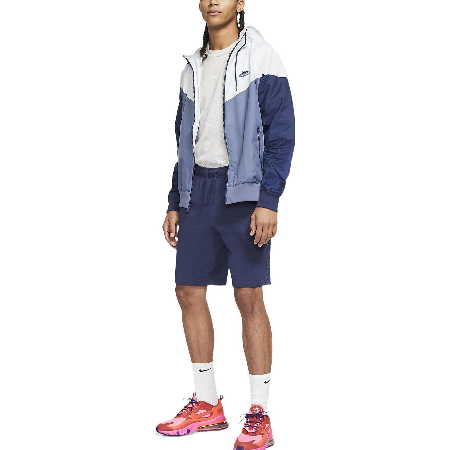 Men's Nike Printing Logo Casual Blue Shorts BV2773-410