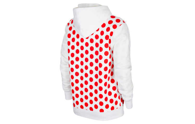 (WMNS) Nike Sportswear Pullover Hoodie 'White Red' CQ7779-167