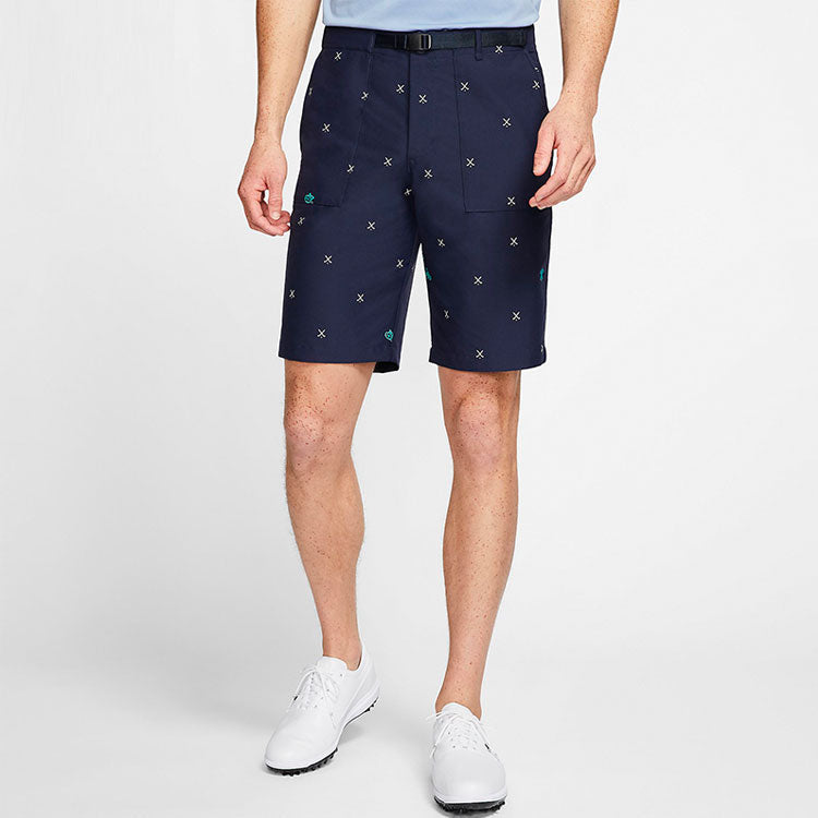 Men's Nike Golf Printing Navy Blue Shorts CQ4878-451