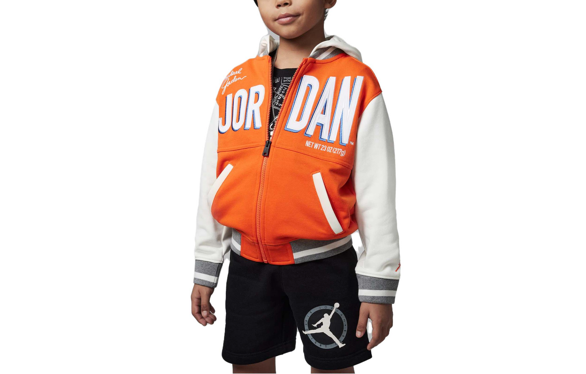 (GS) Air Jordan Logo Jacket 'Orange' FJ6402-891