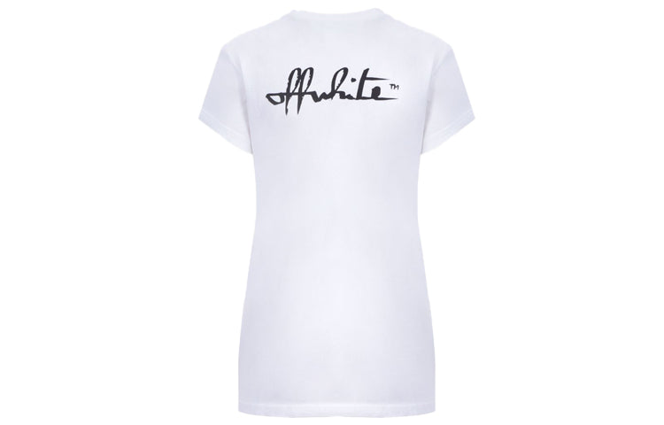 (WMNS) Off-White Winona Slim Fit White T-Shirt OWAA040E20JER0020110