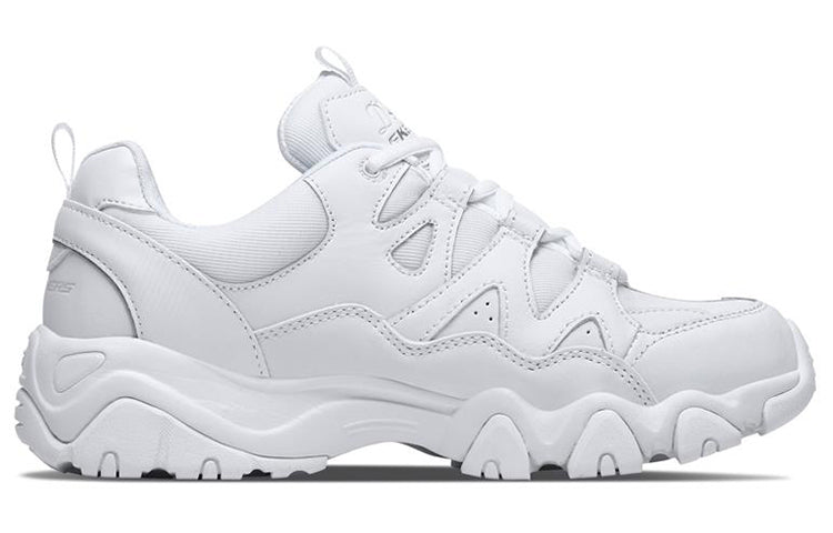 (WMNS) Skechers D'Lites 2.0 Low-Top Running Shoes White 88888328-WHT