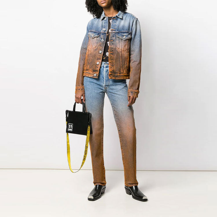 Off-White Degrade Gradient Denim Jacket Slim Fit Version OWYE012E1977308987B4