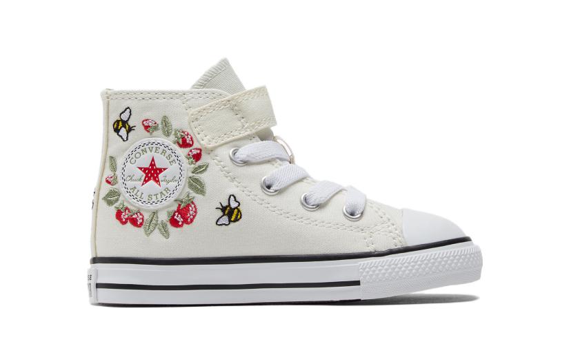 (TD) Converse All Star 1V Hi 'White Strawberry' A06848C