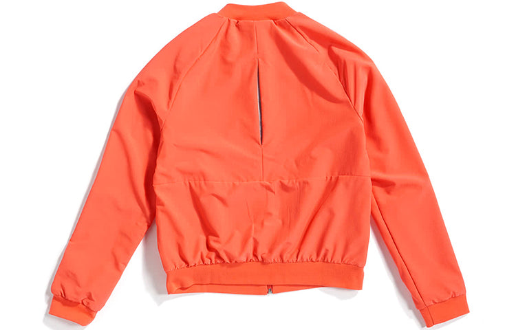 (WMNS) adidas Bomber Sports Stylish Stripe Jacket 'Orange' EI8964