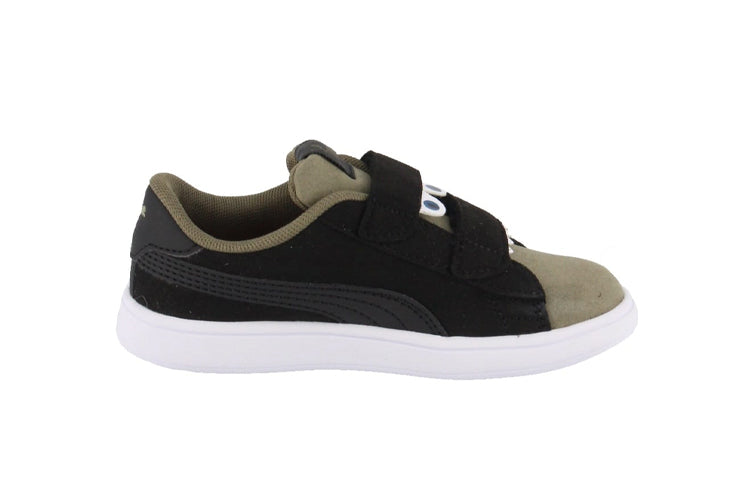 (TD) PUMA Smash v2 Monster V Inf Casual Shoes Black/Green 369681-04