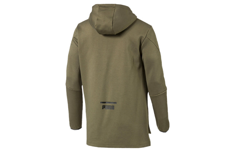 PUMA Casual Sports Zipper hooded Long Sleeves Jacket Green 574662-14