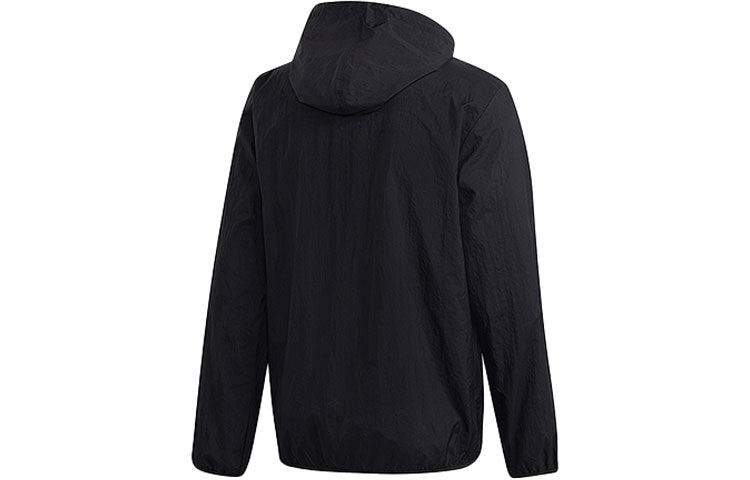 adidas originals Sports windbreaker Hooded Jacket Black GD2553