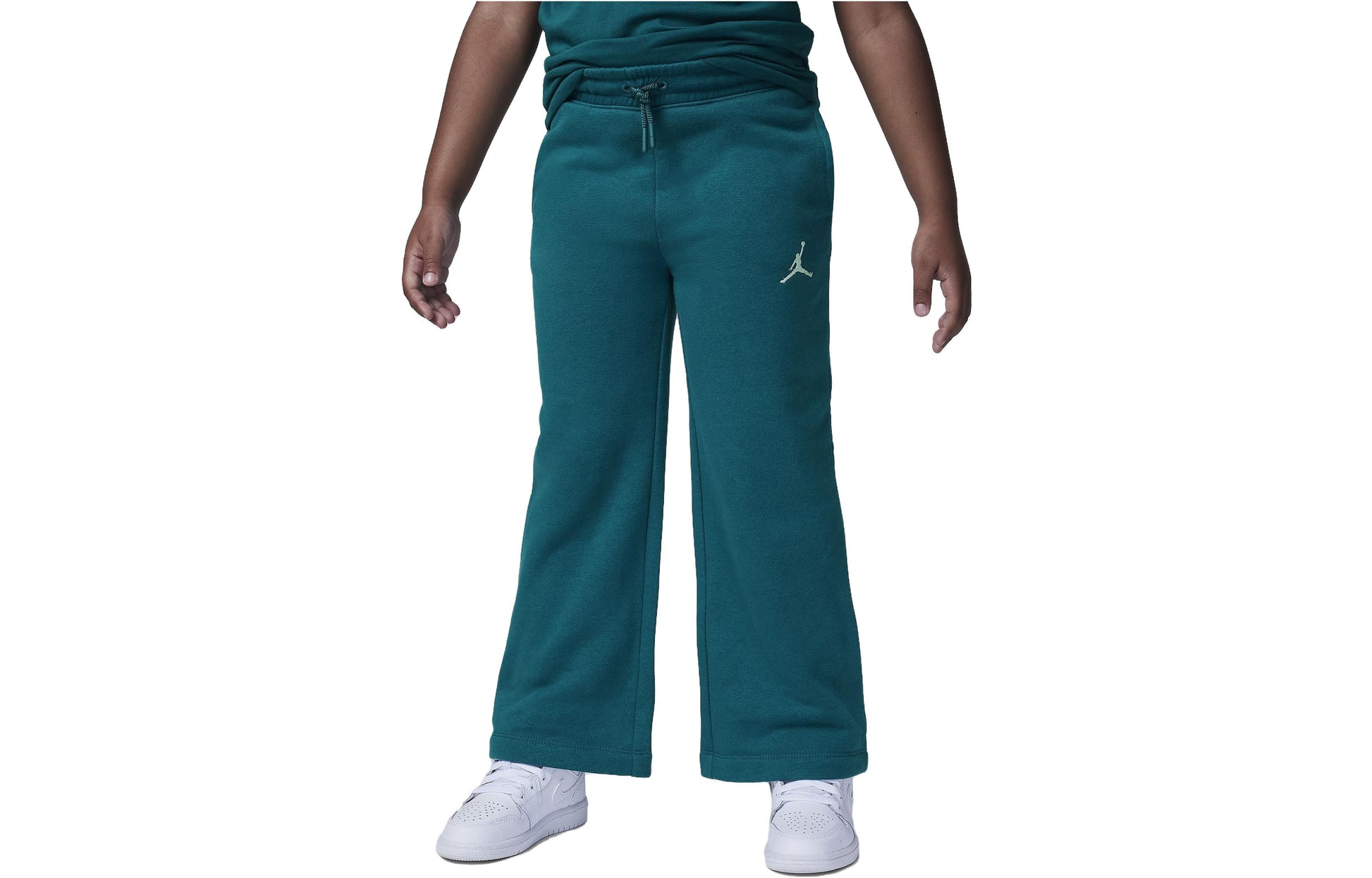 (GS) Air Jordan Icon Play Wide Leg Pants 'Green' 35C392-U9C