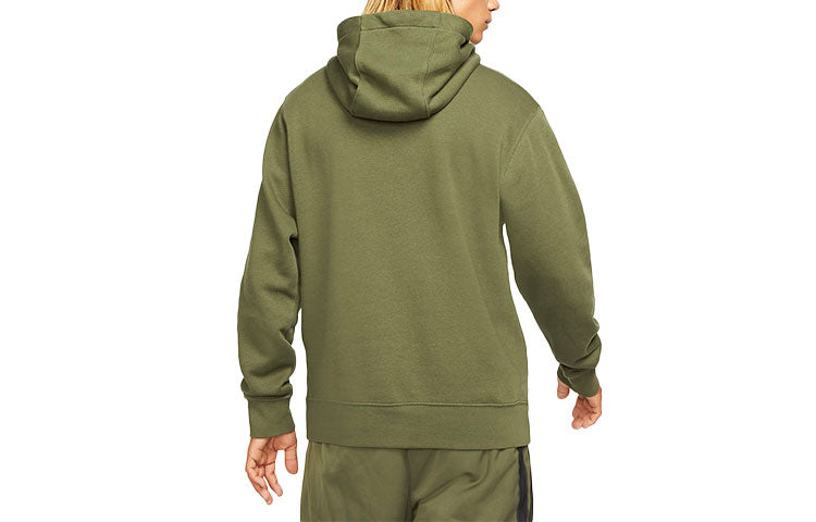 Nike Sportswear Sport Logo Printing Pullover Sports 'Olive Green' DD5011-326