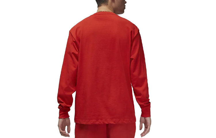 Air Jordan Wordmark Long-Sleeve T-Shirt 'Mystic Red' FJ0702-622