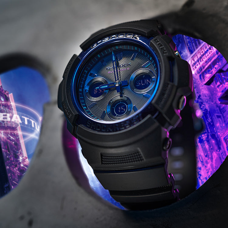 CASIO G-Shock Analog-Digital 'Black' AWG-M100SVB-1APR
